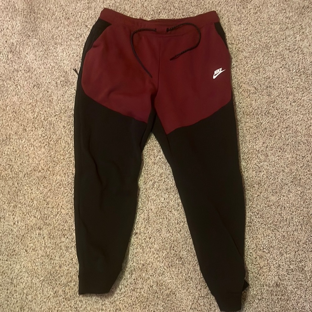 Red and black Nike tech